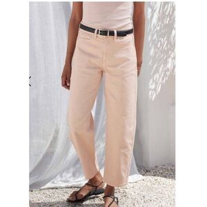 AYR All Year Round Peach The Beat Drop Straight Leg Jeans Size 32
